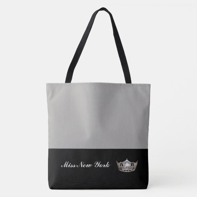 Miss America Silver Crown Tote Bag Large Silver (Vorderseite)