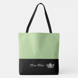 Miss America Silver Crown Tote Bag LRGE Honeydew