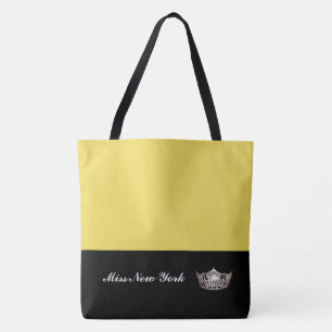 Miss America Silver Crown Tote Beutel Groß Gelb