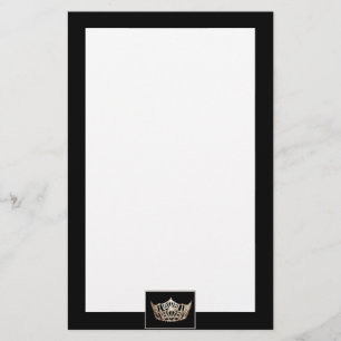 Miss America Staat Style Crown Stationery Briefpapier