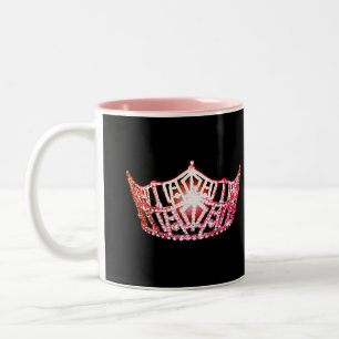 Miss America Stil Coral Crown Tasse