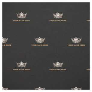 Miss America Stil Crown Custom Fabric Stoff