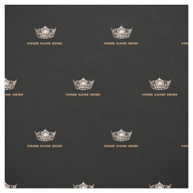 Miss America Stil Crown Custom Fabric Stoff (Muster)