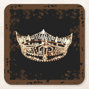 Miss America Stil Crown Scruffed Untersetzer