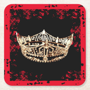 Miss America Stil Crown Scruffed Untersetzer