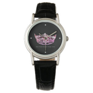 Miss America Stil Custom Crown Zwei-Tone-Uhr Armbanduhr