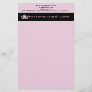 Miss America Stil Custom Letterhead Briefpapier