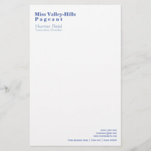 Miss America Stil eindeutig Captioning Stationery Briefpapier