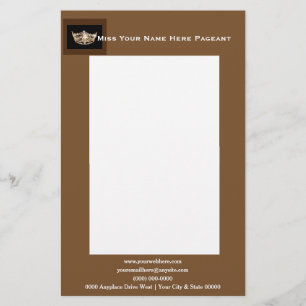 Miss America Stil kühne Boxes Letterhead Briefpapier