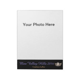 Miss America Stil Pageant Foto Autogrammblock Notizblock