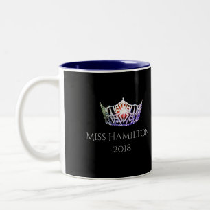 Miss America Style Benutzerdefinierter Name Multi- Zweifarbige Tasse