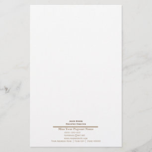 Miss America Style Bottom Line Stationierung Briefpapier