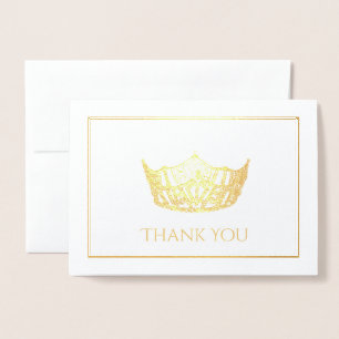 Miss America Style Crown Folienkarte