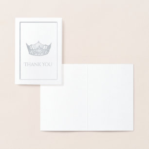 Miss America Style Crown Folienkarte
