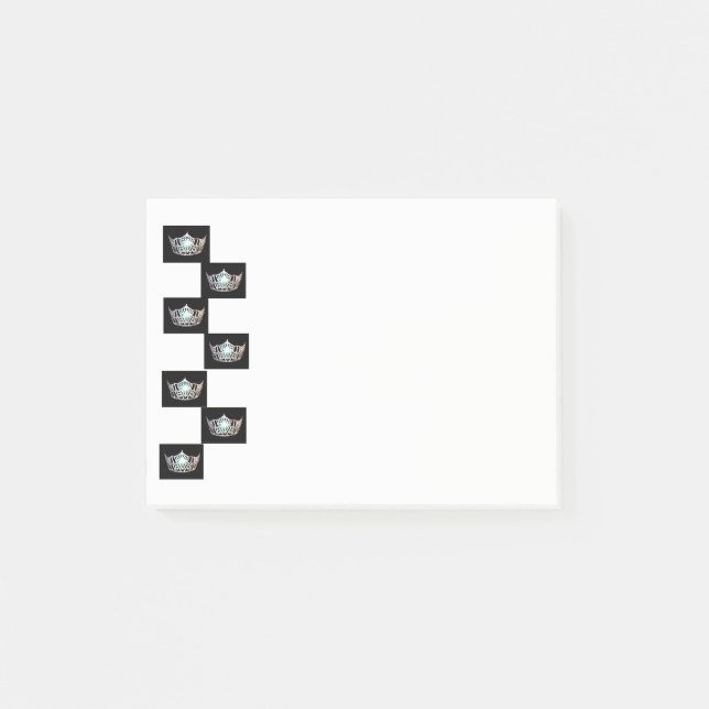 Miss America style Crown Post-it-Notes Post-it Klebezettel (Vorderseite)