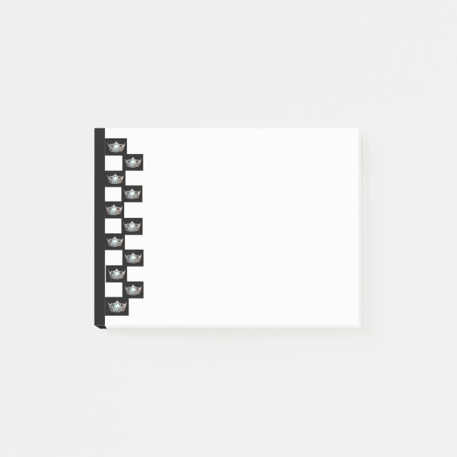 Miss America style Crown Post-it-Notes Post-it Klebezettel (Vorderseite)