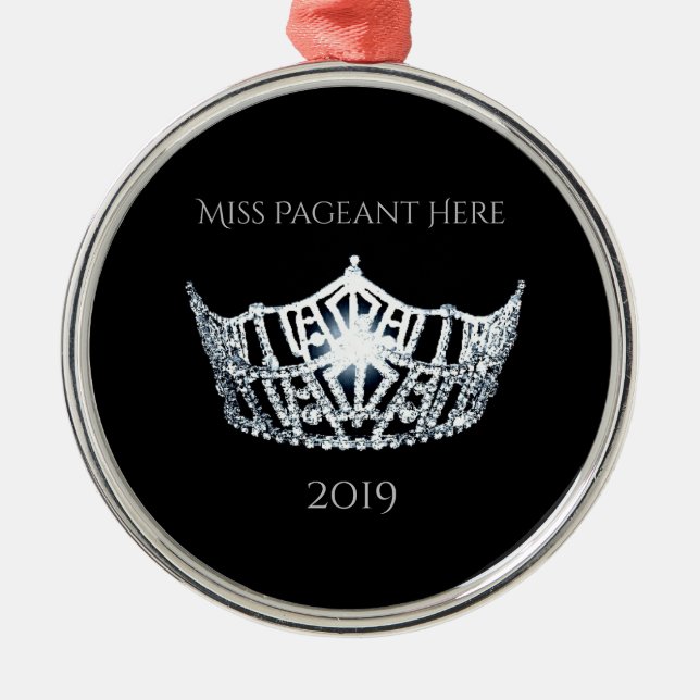 Miss America style Crown Weihnachtsschmuck (Vorne)