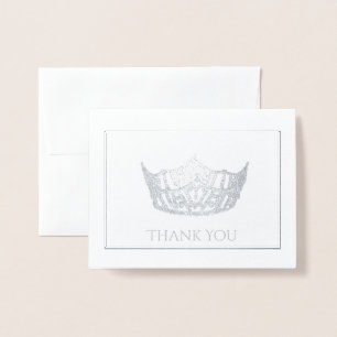 Miss America Style Foil Crown Card Folienkarte