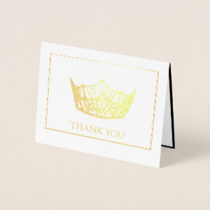Miss America Style Foil Crown Card Folienkarte