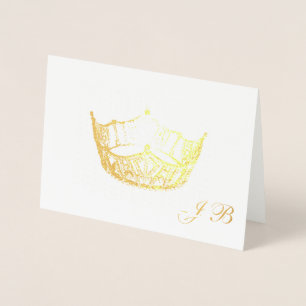 Miss America Style Gold Foil Crogram Card Folienkarte