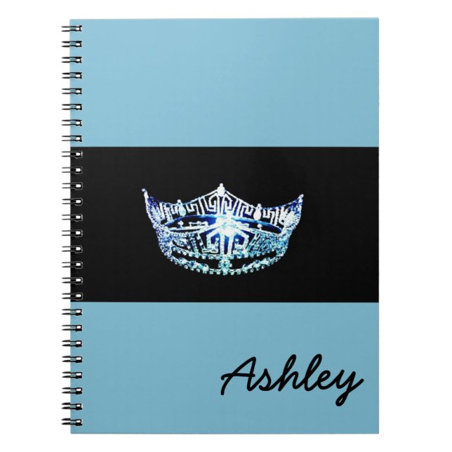 Miss America style Notebook-Crown & Individuelle N Notizblock (Vorderseite)