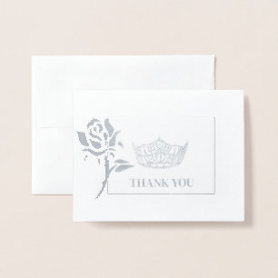 Miss America Style Pageant Crown Folienkarte