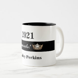 Miss America Style Pageant Crown Glückwunschs Tass Zweifarbige Tasse