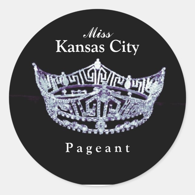 Miss America Style Pageant Crown Sticker (Vorderseite)