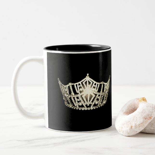 Miss America Style Pageant Crown Tasse (Mit Donut)