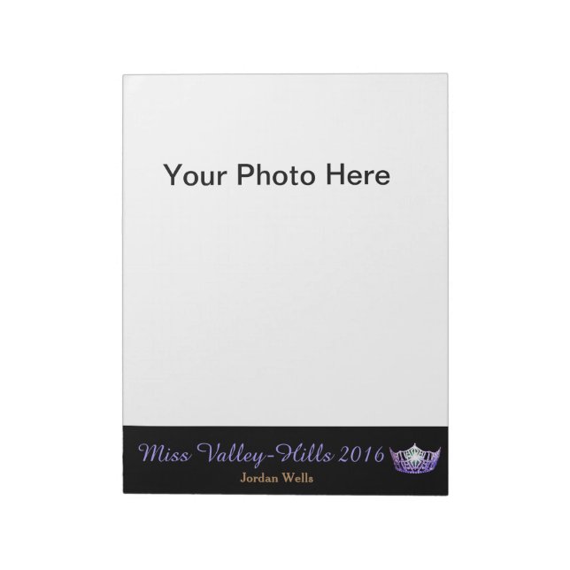 Miss America Style Pageant Foto Autograph Pad Notizblock (Rotiert)