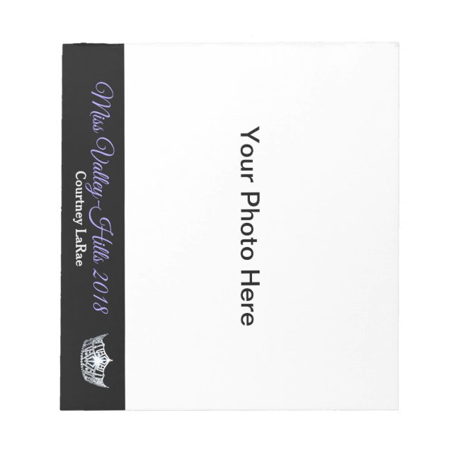 Miss America Style Pageant Foto Autograph Pad Notizblock (Vorderseite)