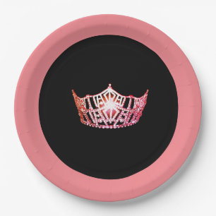 Miss America style Pink Coral 9" Paper Teller