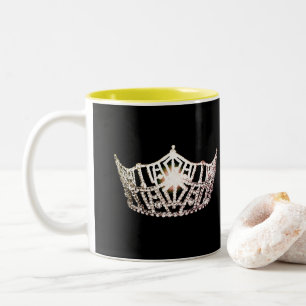 Miss America Style Silver Crown Tasse