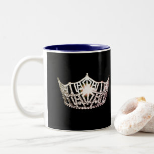 Miss America Style Silver Crown Tasse