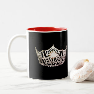 Miss America Style Silver Crown Tasse