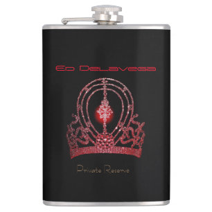 Miss America Universe Art Crown Personal Flask Flachmann
