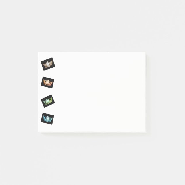 Miss America Whimsical Crowns Post-it-Notes Post-it Klebezettel (Vorderseite)