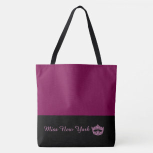 Miss America wie Krone große Wein-Tasche