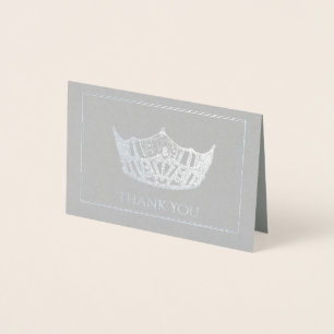 Miss Amerika-Art-Folien-Kronen-Minikarte Folienkarte