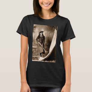 Miss Annie Oakley mit Gun, Vintages Foto Portrait T-Shirt