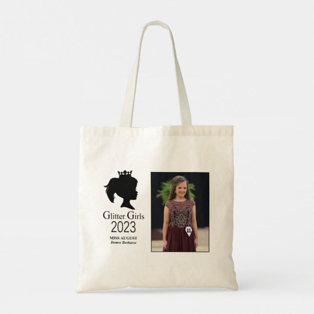 Miss August 2023 Tote Bag Tragetasche (Rückseite)