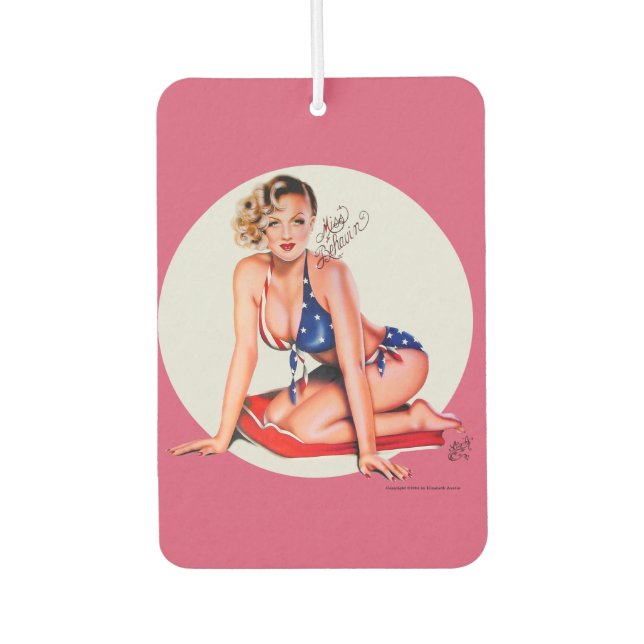 Miss Behavin' von Elizabeth Austin Air Freshener Autolufterfrischer (Vorderseite)