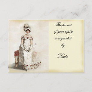 „Miss Bennet“ antworten RSVP Karte
