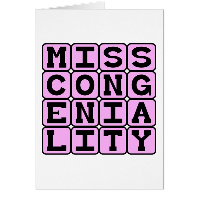 Miss Congeniality, Beiratspreis (Vorne)
