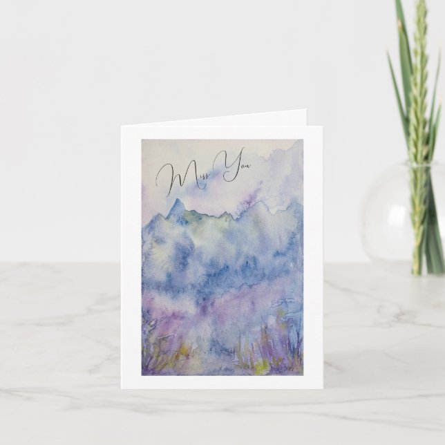 Miss Deine atmosphärische Landschaftskarte Dankeskarte (Vorderseite)
