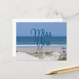 Miss Deine Strandpostkarte Postkarte