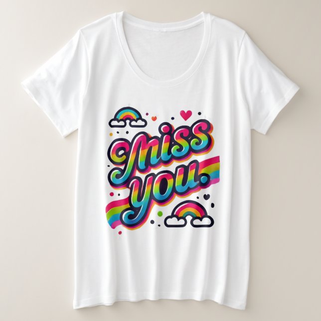 Miss dich große größe T-Shirt (Design vorne)