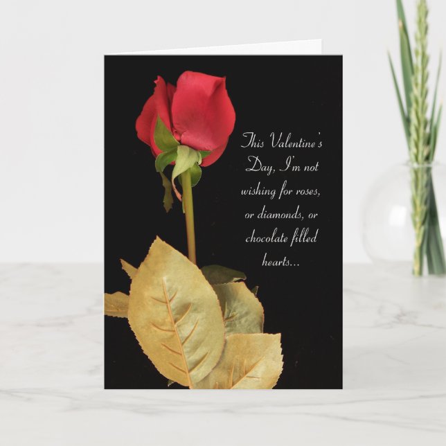 Miss dich, Valentinstag Feiertagskarte (Vorderseite)