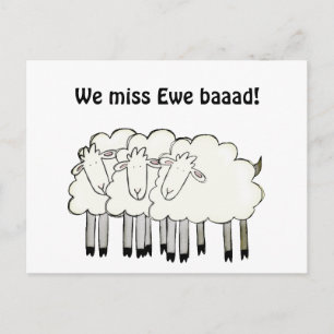 Miss dich (Wortspiel) Postkarte