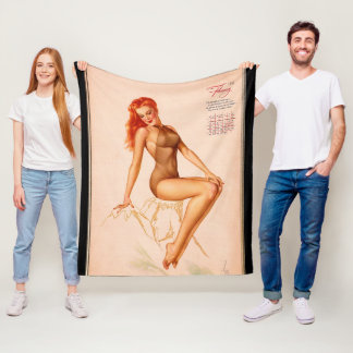 Miss Februar Varga Girl 1946 Button-up-Kalender Fleecedecke